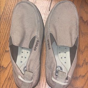 Crocs men slip ons khaki size 11